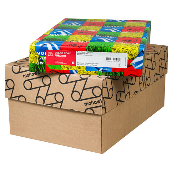 Mohawk Paper Everyday Digital White Gloss Coated 100 lb. Cover 8.5x11